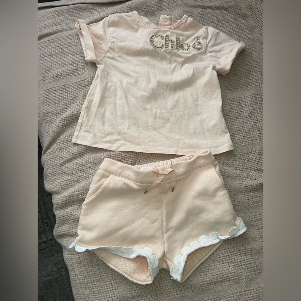 Toddler girls short set by Chloe size 2